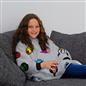 Marvel Comics Hoodie Blanket Sherpa Fleece Soft Oversized Jumper Throw, Grey