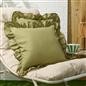 OHS Frill Cushion Covers Faux Linen Soft Square Pillowcases Home Decor Multipack