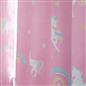 Kids Eyelet Curtains Blackout Unicorn Rainbow Pair of Ring Top Ready Made Panels