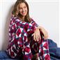OHS Geo Print Pyjama Set Jersey Button Through Ultra Soft Nightwear Loungewear