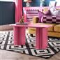 OHS Madison Coffee Table Ribbed Engineered Wood Side End Desk Home Decor