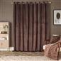 Thermal Matte Velvet Eyelet Curtains 2 Pair Of Ready Made Thick Fabric Ring Top