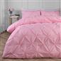 Pintuck Duvet Cover Pillowcase Pleated Polycotton Bedding Set Single Double King