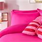 OHS Plain Duvet Cover & Pillowcase Reversible Bedding Set OR Fitted Sheet