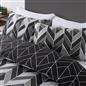 Geo Duvet Cover Bedding Set Pillowcase Reversible Quilt Soft Chevron Double King