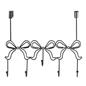 OHS Bows Over the Door Hook Hanger 5 Hooks Metal Coats Towel Rack