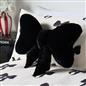 OHS Bow Shaped Cushion Velvet Decorative Filled Scatter Pillow Gift