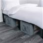Large Underbed Storage Bags 2 Pack Clothes Shoes Organiser Folding Zipped Cube