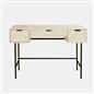 OHS Chevron Dressing Table Engineered Wood Makeup Vanity Desk with 3 Drawers