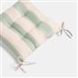 OHS Seat Pads 2 Water Resistant Outdoor Cushions Garden Chair Covers Ties