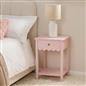 OHS Scallop Bedside Wood Nightstand 1 Drawer Storage Unit End Table Home Decor