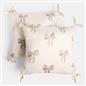 OHS Bows Cushion Covers Matte Velvet Living Room Square Pillowcases Home Decor