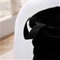 OHS Ribbed Laundry Basket Faux Fur Folding Hamper Bag Clothes Bin with Handles