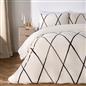 OHS Diamond Check Bedding Set Teddy Fleece Winter Duvet Cover with Pillowcase