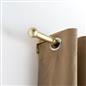 OHS 70-120cm Curtain Pole Extendable Metal 16mm Ball Trumpet Twist Finnials