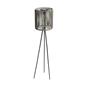 OHS Solar Floor Lamp Rattan Cordless Outdoor Garden Light Dusk Sensor