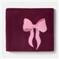 OHS Bows Throw Blanket Soft Polar Fleece Winter Thermal Bedspread Home Decor