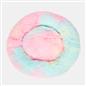 OHS Pet Bed Calming Fluffy Plush Fleece Dog Anti Anxiety Round Donut Washable