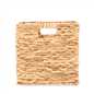 Natural Storage Cube Folding Rope Organiser Woven Wicker Hamper Strong Eco Box