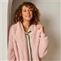 OHS Waterfall Long Cardigan Warm Teddy Fleece Open Front Wrap Loungewear Outwear