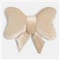 OHS Bow Shaped Cushion Velvet Decorative Filled Scatter Pillow Gift
