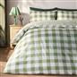 OHS Gingham Duvet Cover Bedding Set Check Quilt Pillowcase Reversible