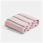 OHS Stripes Print Throw Soft Blanket Polar Fleece Lightweight Bedspread