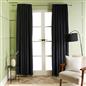 OHS Piped Edge Velvet Curtains Thermal 2 Panel Eyelet Ready Made