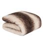 Stripe Throw Over Blanket Faux Fur Fleece Super Soft Plush Sofa Warm Bedspread