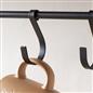 Wooden Shelving Hooks Kitchen Display Cup Holder Office Wall Storage Organiser