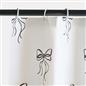 OHS Bows Shower Curtain with 12 Hooks Mould Proof Bathtub Curtains