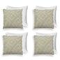 OHS Tufted Cushion Covers 2 Pack Arches Decorative Square Pillowcases