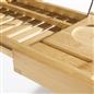 OHS Extendable Bath Tray Bamboo Bathtub Shelf Caddy Freestanding