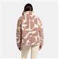 OHS Half Zip Hoodie Geometric Print Teddy Fleece Jumper Pullover Sweatshirt