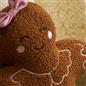 OHS Gingerbread Cushion Christmas Festive Decorative Novelty Scatter Pillow