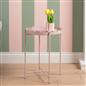 OHS Scallop Edge Side Table Coffee Tables with Metal Frame