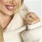 OHS Teddy Fleece Sherpa Lined Hooded Blanket Soft Oversized Adults Throw