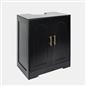 OHS Arch Under Sink Bathroom Cabinet with 2 Doors Wooden Under Basin Storage