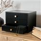 OHS Ribbed Desktop Drawers Organiser Freestanding Tabletop Cabinet Storage Unit