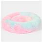 OHS Pet Bed Calming Fluffy Plush Fleece Dog Anti Anxiety Round Donut Washable