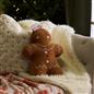 OHS Gingerbread Cushion Christmas Festive Decorative Novelty Scatter Pillow
