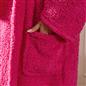 OHS Teddy Fleece Dressing Gown Floor Length Hooded Bathrobe Winter Loungewear