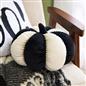 OHS Pumpkin Cushion Striped Matte Velvet Novelty Decorative Scatter Pillow