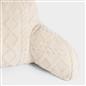 OHS Cable Knit Bolster Cuddle Cushion Fleece Back Support Filled Reading Pillow