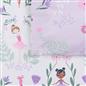 Reversible Duvet Cover Set Kids Ballerina Soft Floral Quilt Pillowcases Bedding