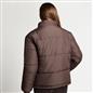 OHS Puffer Jacket Windproof Padded Winter Outerwear Cropped Zip Coat Hiking