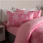 Snowflake Teddy Fleece Duvet Cover Bedding Set Winter Christmas Quilt Bed Soft