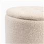 OHS Ottoman Stool Storage Boucle Vanity Seat Soft Foot Rest Pouffe Home Chair