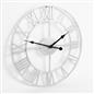 Large Wall Clock Roman Numerals Skeleton Big Open Round Face Living Room Kitchen