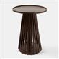 OHS Ivy Side Table Slatted Engineered Wood Living Room Bedroom Bedside